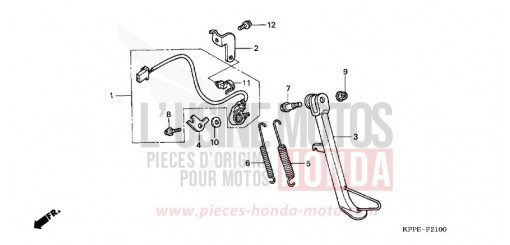 BEQUILLE CBR125RWA de 2010